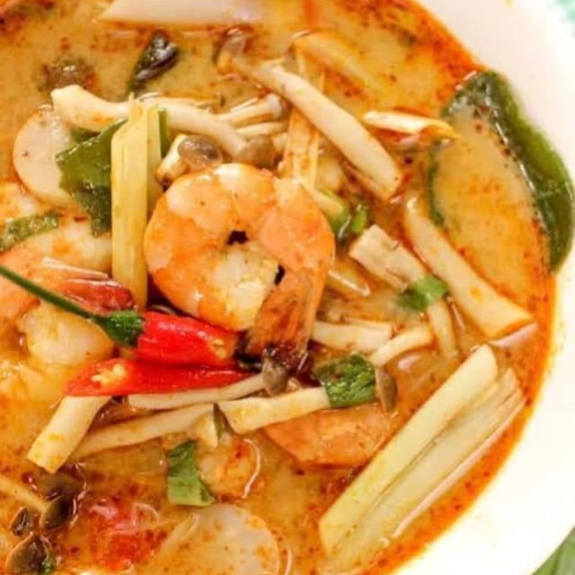 Creamy Tom Yum Soup.